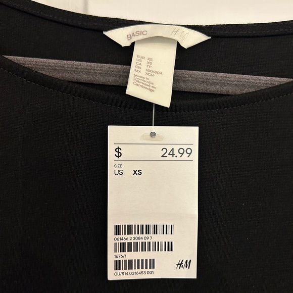 H&M Basic Tailored Body-con Long Sleeve Mini Dress - Picture 2 of 4